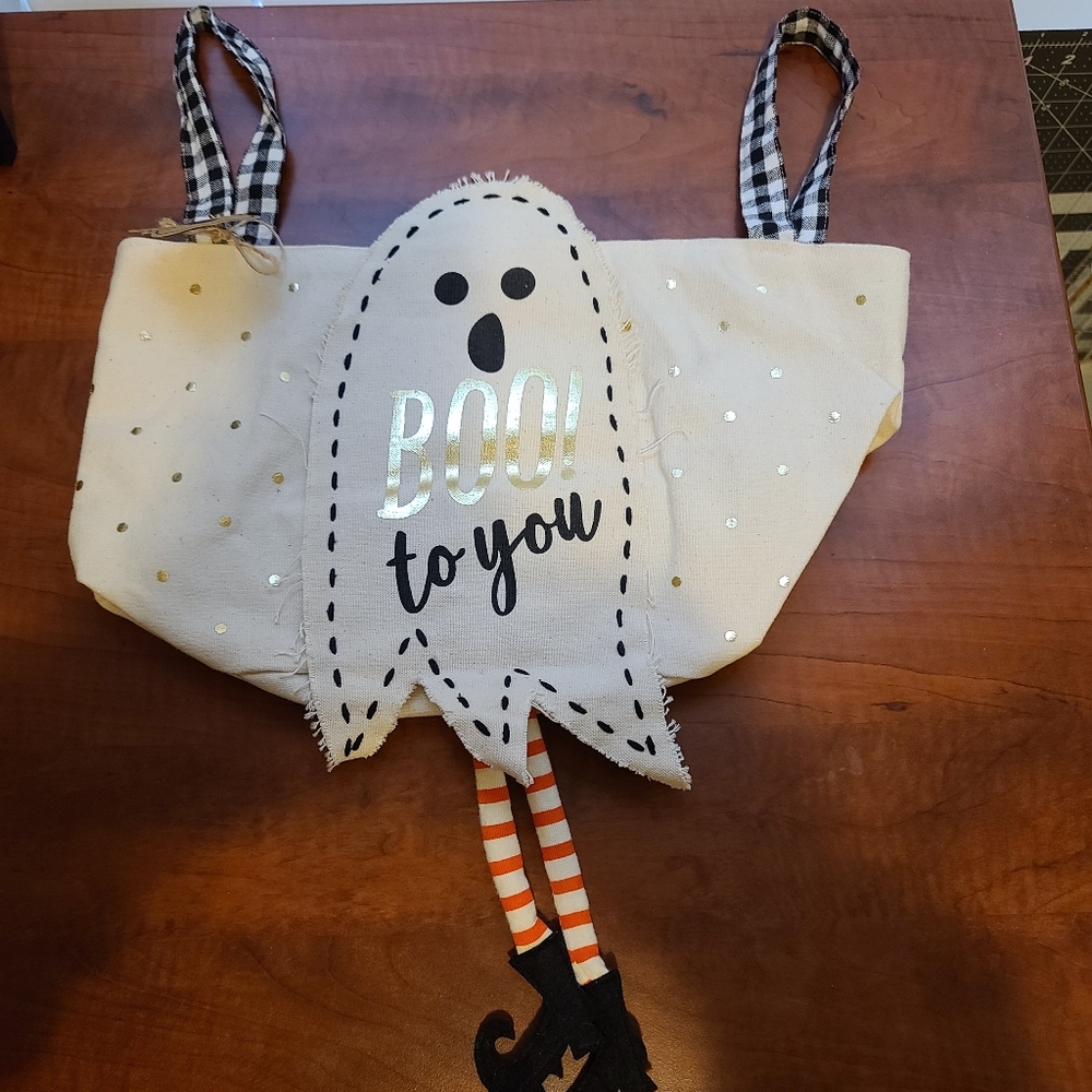 FINAL PRICE!! NWTs Mud Pie Canvas Treat Bag - Picture 1 of 3